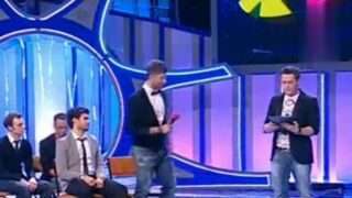 Кадр из видео Сценка на День учителя в исполнении команды КВН «Станция спортивная»